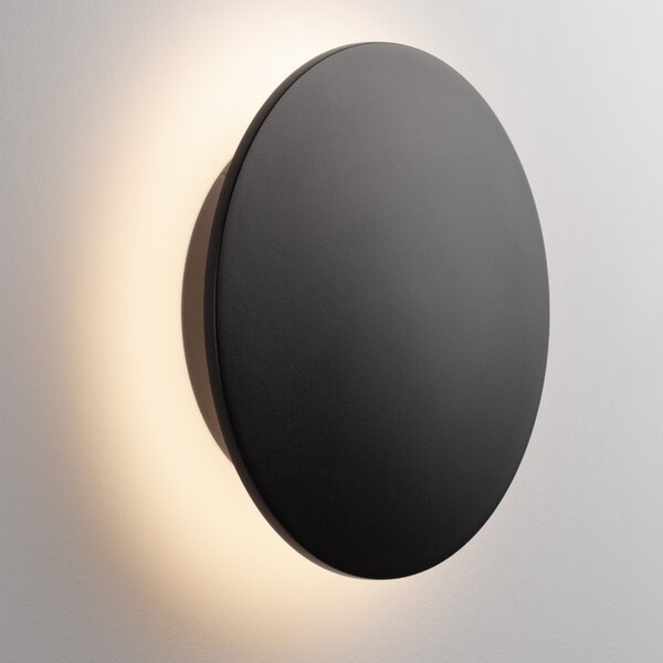 Nova Luce Černé kovové venkovní nástěnné LED světlo Cooper 30 cm