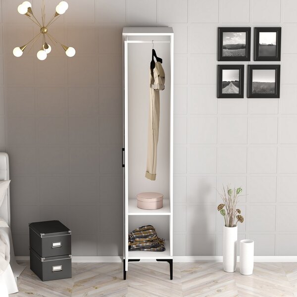 Šatní skříň Kiara R (bílá). Akce -25%