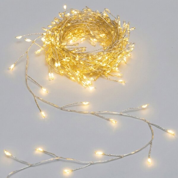 Aigostar - LED Venkovní vánoční řetěz 200xLED/8 funkcí 3xAA 6,3m IP44 teplá bílá