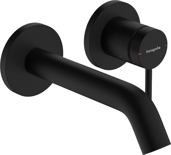 Hansgrohe Tecturis S páková umyvadlová baterie pod omítku, montáž na stěnu EcoSmart+ s výtokem 16,5 cm, matná černá 73350670