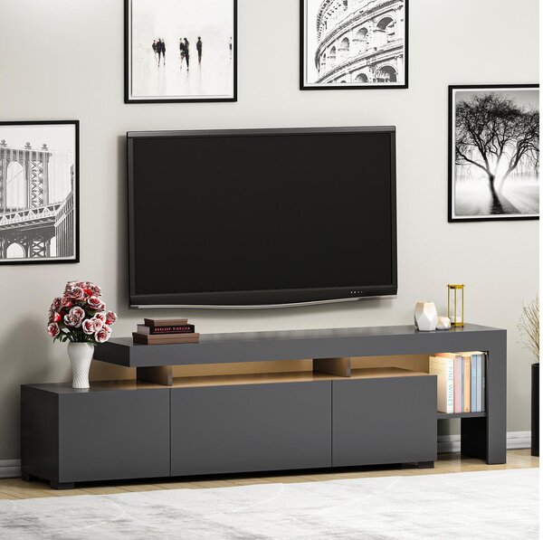 TV stolek/skříňka Belize (antracit). Akce -24%