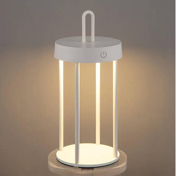 LED Stm. ven. nab. dotyková stolní lampa GENTLE LED/1,5W/3,7V 3000 mAh IP44 bílá