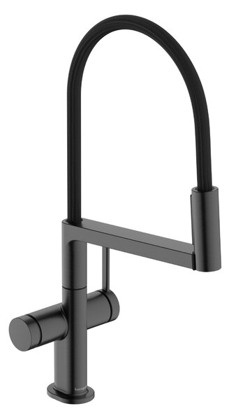 Hansgrohe Talis Select M54 - Páková kuchyňská baterie Semi-Pro, 3jet, kartáčovaný černý chrom 72861340
