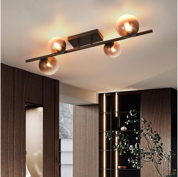 Brilagi - LED Přisazený lustr MILLA 4xG9/3W/230V hnědá/kouřová hnědá