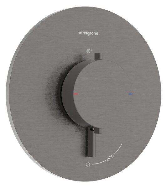 Hansgrohe Ecostat Comfort S - Termostat pod omítku pro 1 spotřebič, kartáčovaný černý chrom 33714340