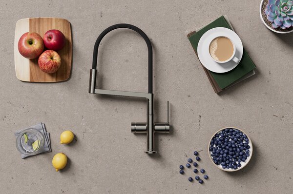 Hansgrohe Talis Select M54 - Páková kuchyňská baterie Semi-Pro, 3jet, kartáčovaný černý chrom 72861340