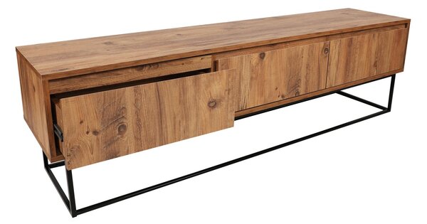 TV stolek/skříňka Lapin 180 (ořech + černá)