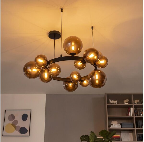 Brilagi - LED Lustr na lanku MILLA 15xG9/3W/230V hnědá/kouřová hnědá