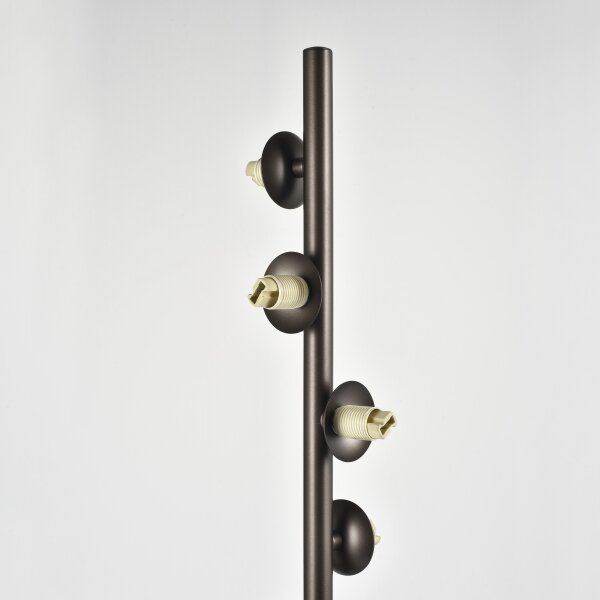 Brilagi - LED Stojací lampa MILLA 7xG9/3W/230V hnědá/kouřová hnědá