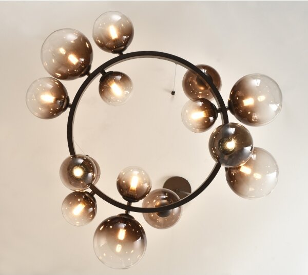 Brilagi - LED Lustr na lanku MILLA 15xG9/3W/230V hnědá/kouřová hnědá