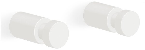 Set háčků na ručník AIVO 3,5 cm, bílý - ZACK (AIVO sada háčků 3,5 cm, bílý - ZACK)