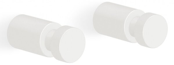 Set háčků na ručník AIVO 4 cm, bílý - ZACK (AIVO sada háčků 4 cm, bílý - ZACK)