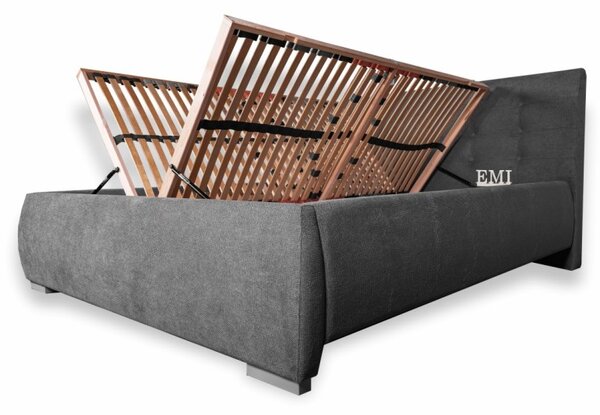 Čalouněná postel Aria + lamelový rošt + matrace EMI