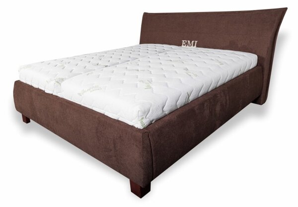 Čalouněná postel VALERIA LUX + lamelový rošt + matrace EMI