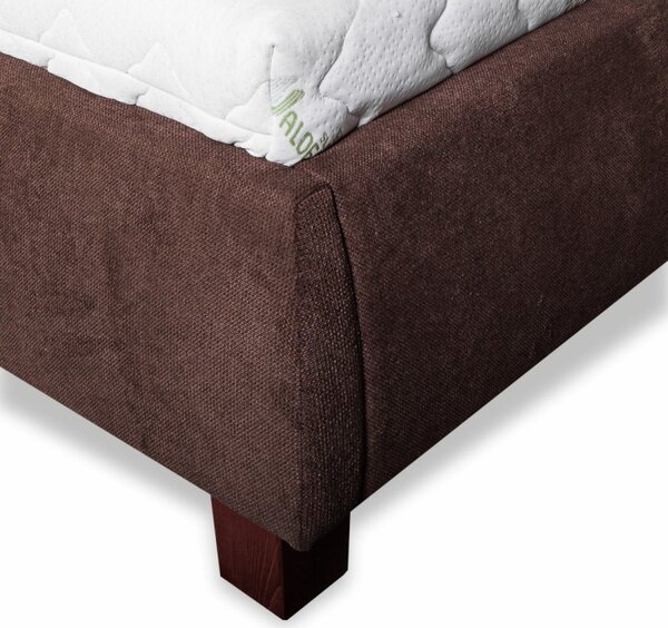 Čalouněná postel VALERIA LUX + lamelový rošt + matrace EMI