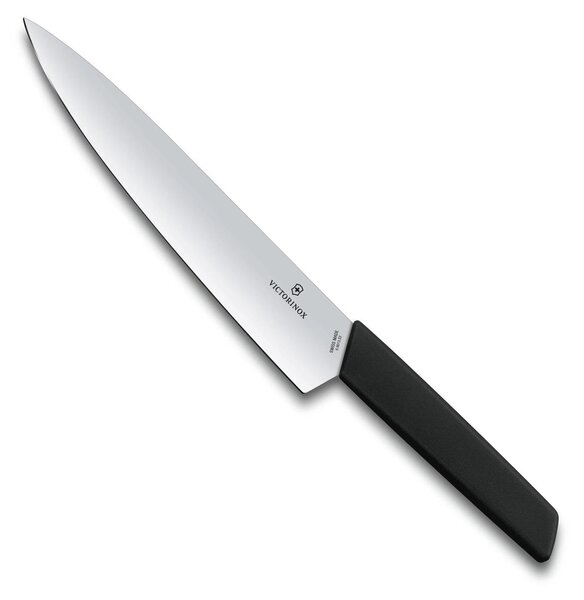 Kuchyňský nůž 22 cm černý SWISS MODERN - Victorinox (Nůž na porcování masa 22 cm SWISS MODERN černý - Victorinox)