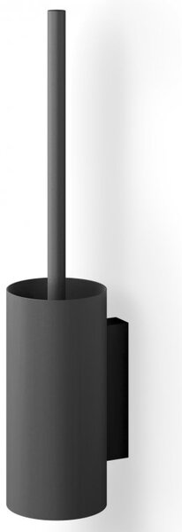 Nástěnná WC štětka LINEA, černá 44 cm - ZACK (LINEO nástěnný WC kartáč, černý 44 cm - ZACK)