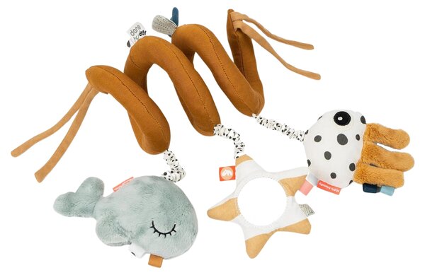 -25 % Dny MOMENTI– Hořčicově žlutá látková spirála se zvířátky Done by Deer Sea friends