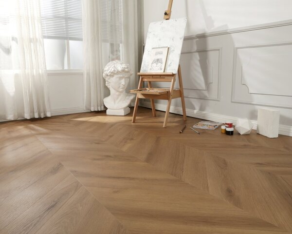 Vinylová podlaha zámková SPC GIANT8 Chevron CL002 Lucid, 1,35m2
