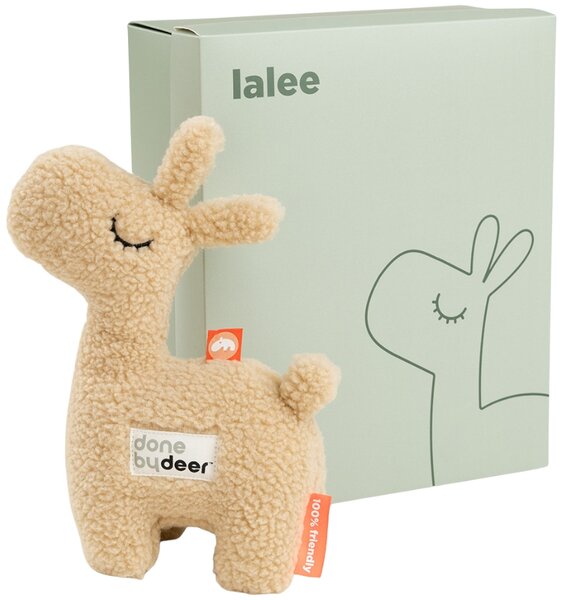 -25 % Dny MOMENTI– Dárkový box s béžovou plyšovou lamou Done by Deer Lalee 17,5 cm
