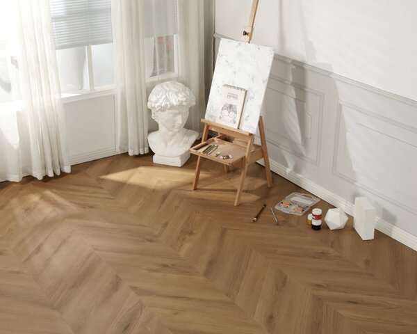 Vinylová podlaha zámková SPC GIANT8 Chevron CL002 Lucid, 1,35m2