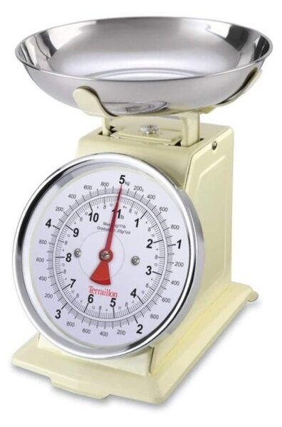 Kuchyňská Retro váha krémová 5 kg - Terraillon (Mechanická váha krémová - Terraillon)