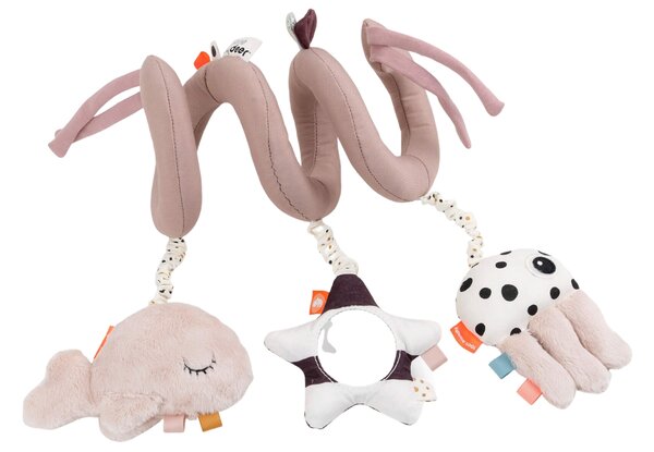 Růžová látková spirála se zvířátky Done by Deer Sea friends