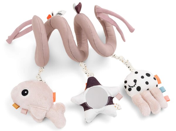 Růžová látková spirála se zvířátky Done by Deer Sea friends