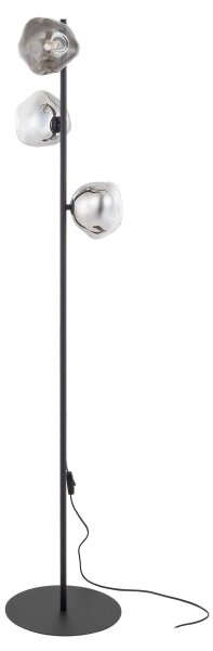 Brilagi - Stojací lampa VULCANO 3xG9/8W/230V černá/kouřová černá