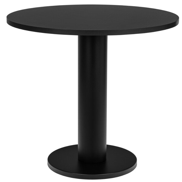 Noo.ma Černý lakovaný bistro stolek Sool 80 cm