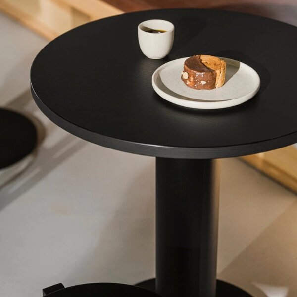 Noo.ma Černý lakovaný bistro stolek Sool 65 cm