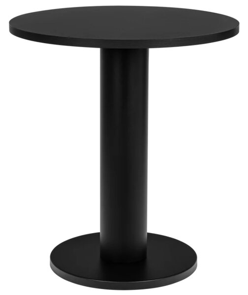Noo.ma Černý lakovaný bistro stolek Sool 65 cm