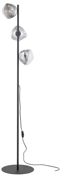 Brilagi - Stojací lampa VULCANO 3xG9/8W/230V černá/kouřová černá