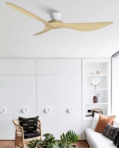 Lucci Air 514031 - Stropní ventilátor KOTARA pr. 137 cm béžová/bílá + DO