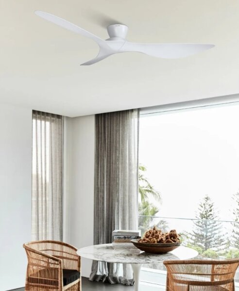 Lucci Air 514030 - Stropní ventilátor KOTARA pr. 137 cm bílá + dálkové ovládání