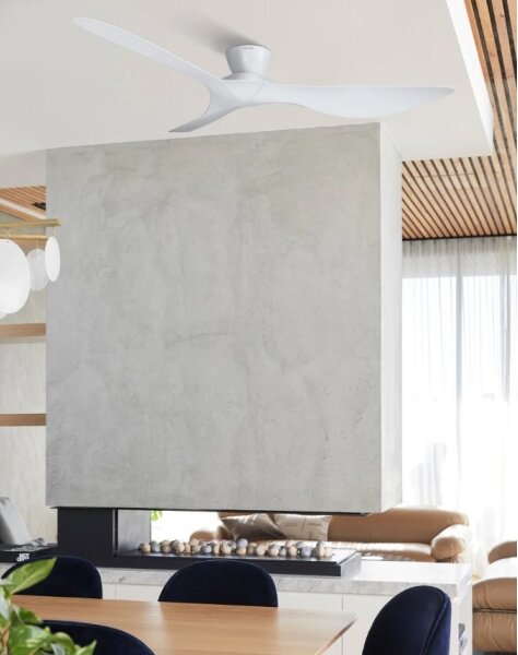 Lucci Air 514030 - Stropní ventilátor KOTARA pr. 137 cm bílá + dálkové ovládání
