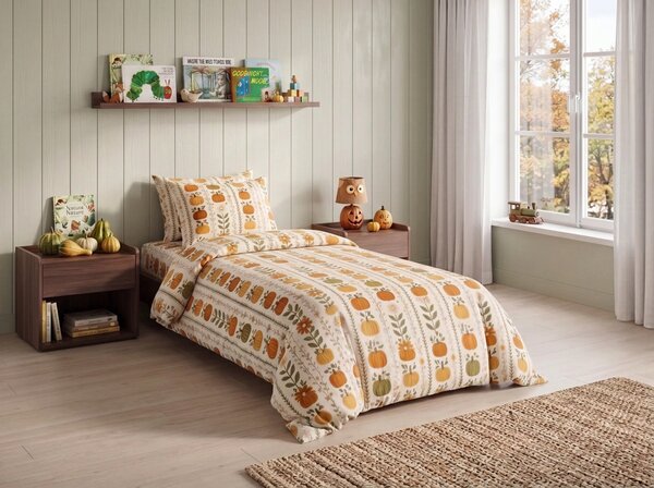Flanelové povlečení PUMPKIN LINES barevné Rozměr povlečení: 70 x 90 cm | 140 x 200 cm