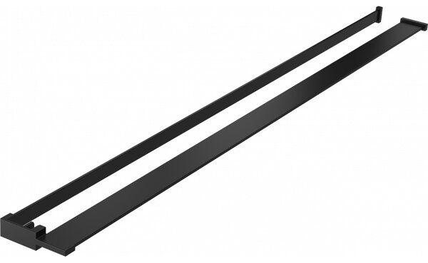 Mexen příslušenství, polička/držák na ručníky pro sprchovou zástěnu (max 140cm), černá, 800-02-70