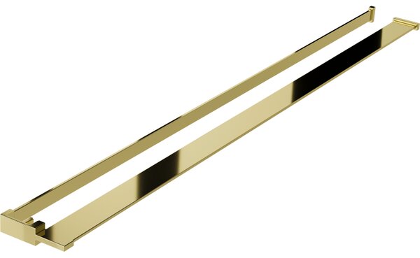 Mexen příslušenství, polička/držák na ručníky pro sprchovou zástěnu (max 140cm), zlatá, 800-02-50