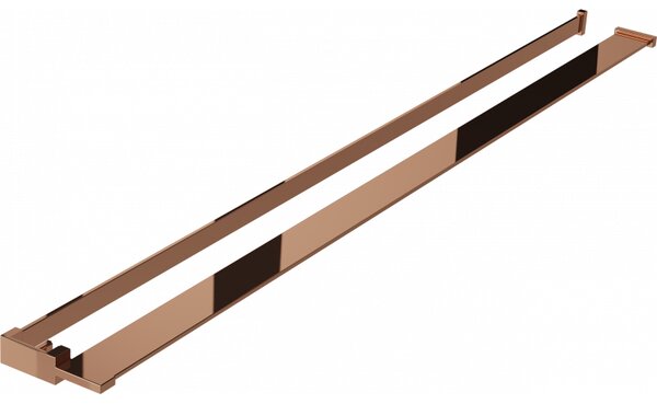 Mexen příslušenství, polička/držák na ručníky pro sprchovou zástěnu (max 140cm), růžové zlato, 800-02-60