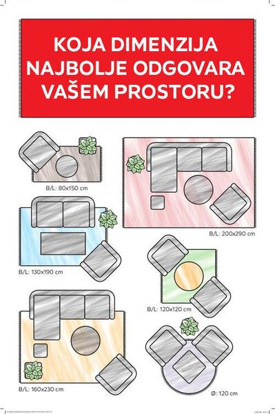 KOBEREC, 110/175 cm vícebarevná wash+dry - Online Only koberce & rohožky, Online Only