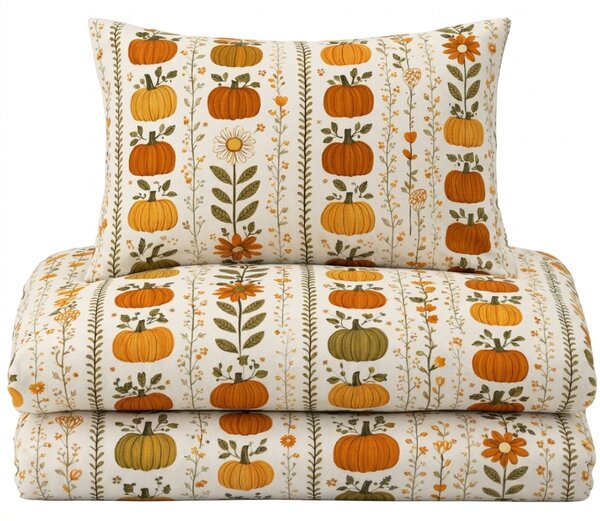 Flanelové povlečení PUMPKIN LINES barevné Rozměr povlečení: 70 x 90 cm | 140 x 200 cm