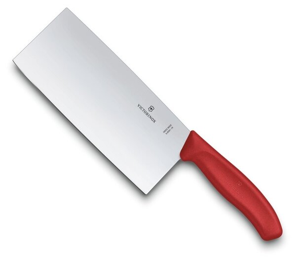 Čínský kuchařský nůž SWISS CLASSIC 18 cm červený - Victorinox (Čínský nůž SWISS CLASSIC 18 cm červený - Victorinox)