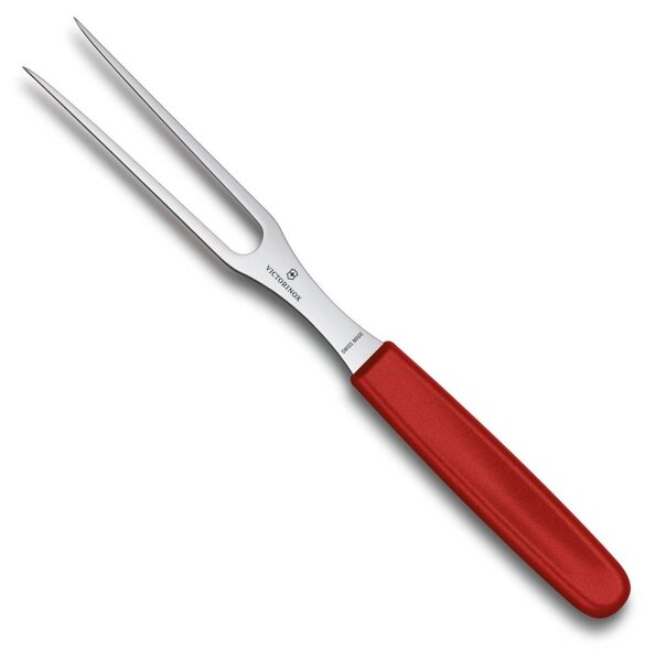 Vidlička na maso SWISS CLASSIC 15 cm červená - Victorinox (Carvingová vidlička SWISS CLASSIC 15 cm červená - Victorinox)