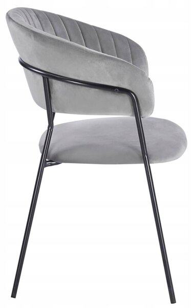 Furnitex Čalouněné Židle K4-FX (B) Riviera 91 Šedá
