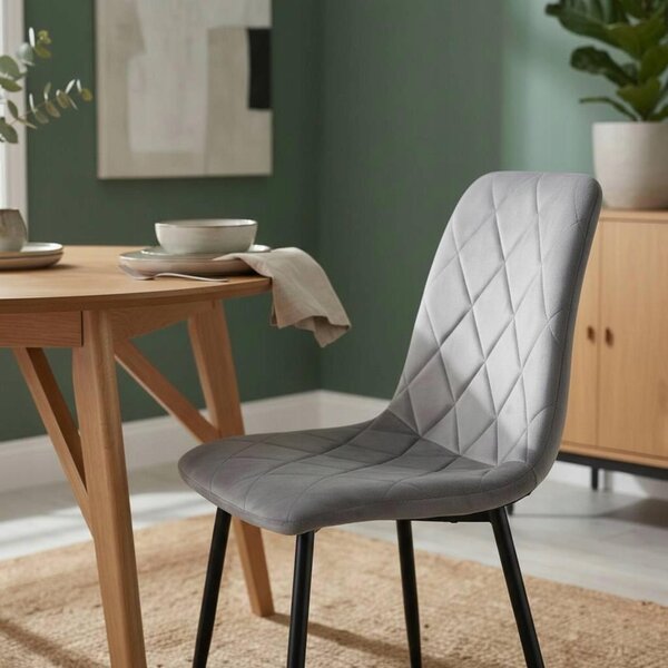 Furnitex Jídelní Židle K6-FX (B) Riviera 91 Šedá
