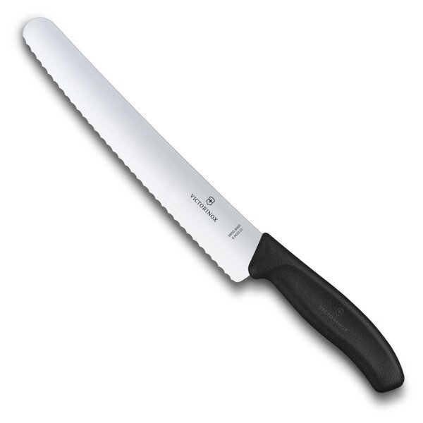 Nůž na chleba a pečivo SWISS CLASSIC 22 cm černý - Victorinox (Nůž na chleba SWISS CLASSIC 22 cm černý - Victorinox)