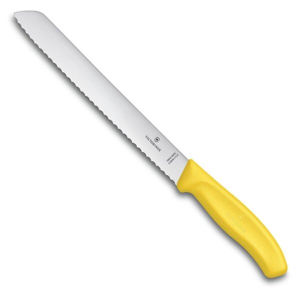 Nůž na chleba a pečivo SWISS CLASSIC 21 cm žlutý - Victorinox (Nůž na chleba SWISS CLASSIC 21 cm žlutý - Victorinox)