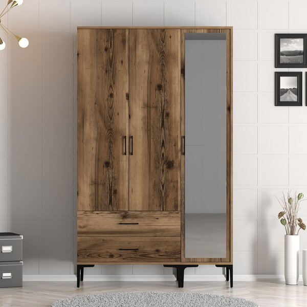 Šatní skříň Kiara RT (ořech). Akce -25%