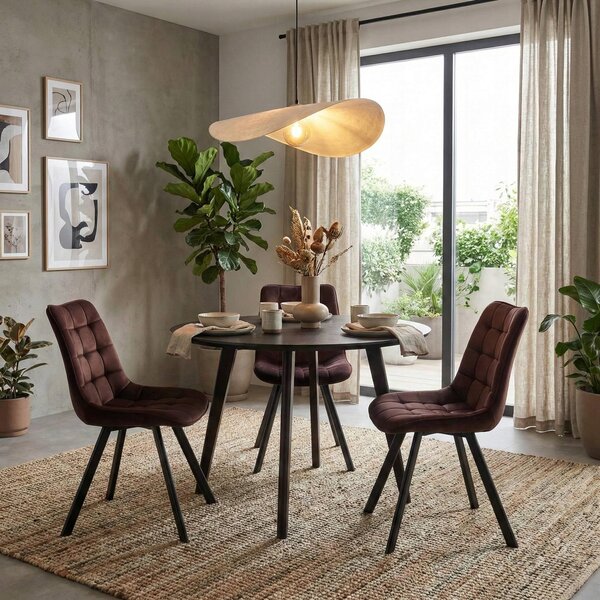 Furnitex Ergonomická Židle J265 Sametové Čalounění Hnědá Riviera 28